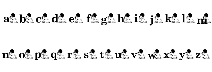 KGMAGIC Font LOWERCASE