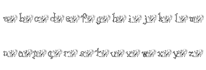 KGMSKAT Font LOWERCASE