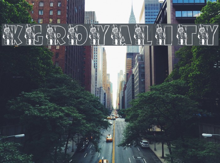KGROYALITY Font examples
