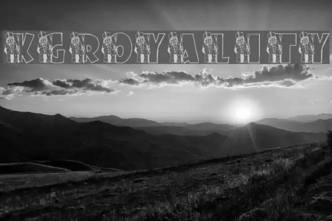 KGROYALITY Font examples