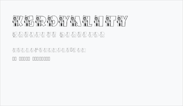 KGROYALITY Business Card