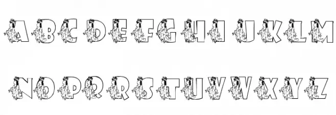 KGROYALITY Font LOWERCASE