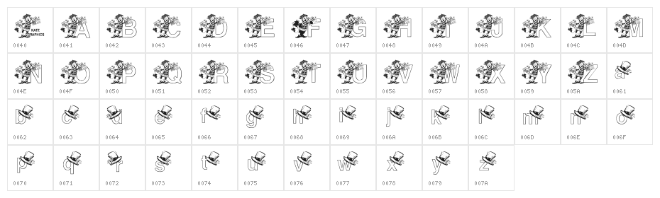 KGSTPAT2 Character Map