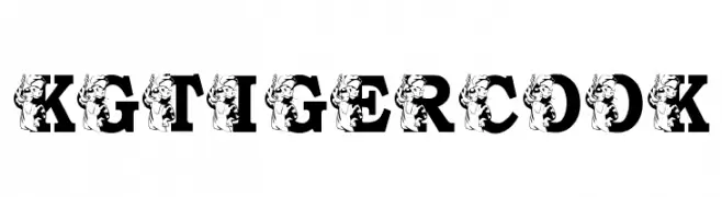 KGTIGERCOOK  Frei Schriftart Herunterladen