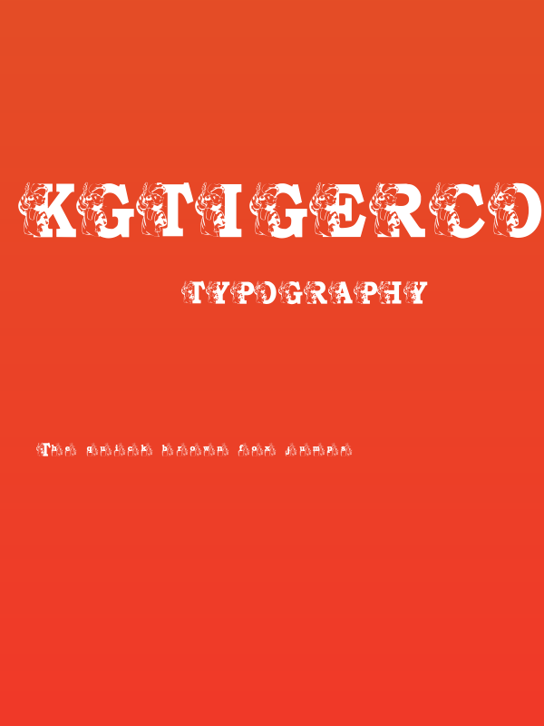 KGTIGERCOOK Poster