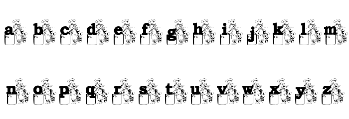 KGTIGERCOOK Font LOWERCASE