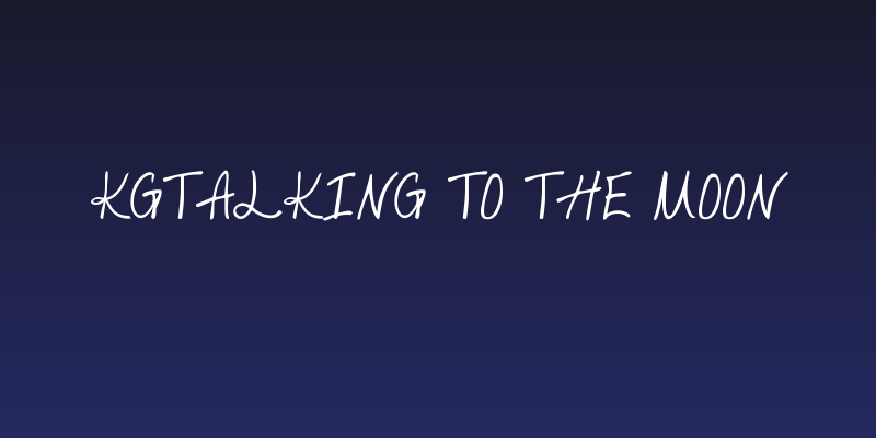 KGTalking to the Moon Social Header