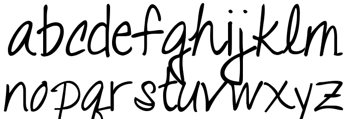 KGTalking to the Moon Font LOWERCASE
