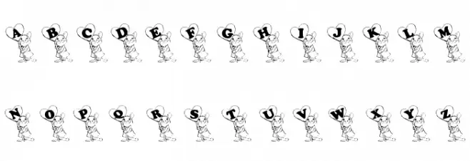 KGVMICE Schriftart Groß
