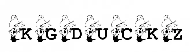 KG_DUCKZ  Скачать бесплатные шрифты