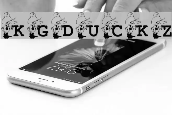 KG_DUCKZ Font examples