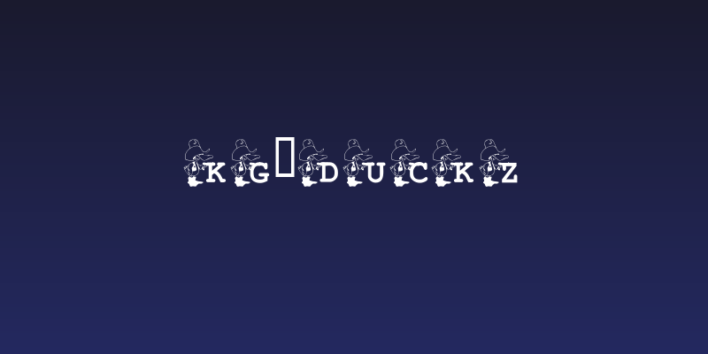 KG_DUCKZ Social Header