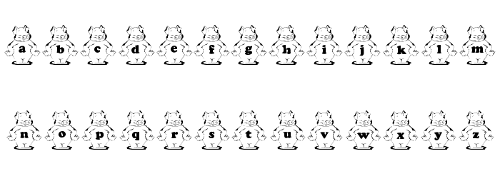 KG_PIGGIES Font LOWERCASE