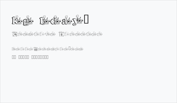 kg bday1 Business Card