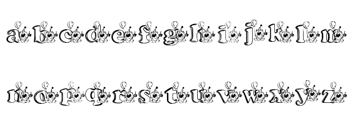 kg bday1 Font LOWERCASE