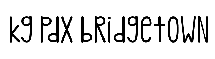 kg pdx bridgetown Font