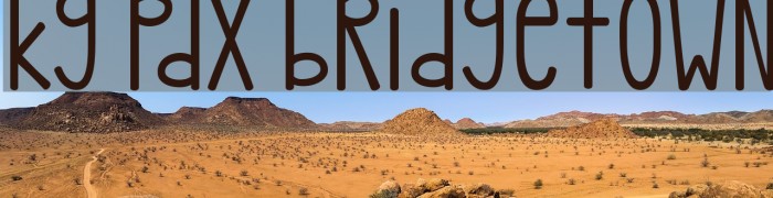 kg pdx bridgetown Font examples