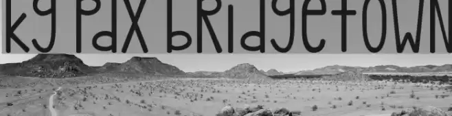 kg pdx bridgetown Font examples
