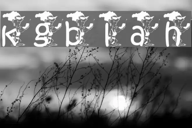 kgblah Font examples