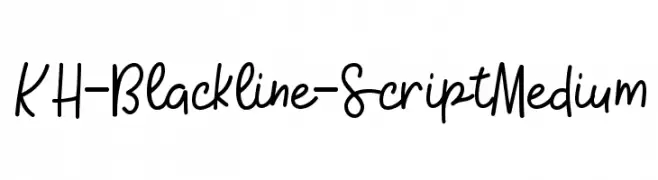 KH-Blackline-Script Medium 