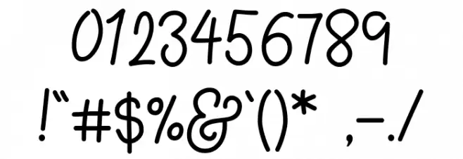 KH-Blackline-Script Medium Font OTHER CHARS