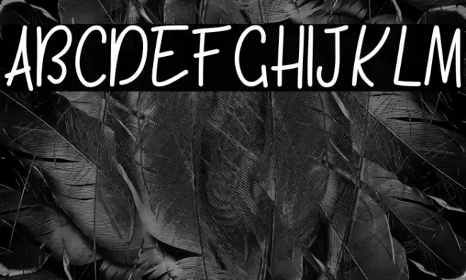 KH-Blackline-Script Medium Font examples