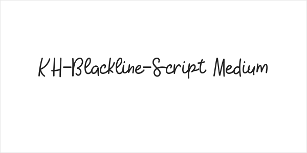 KH-Blackline-Script Medium Logo