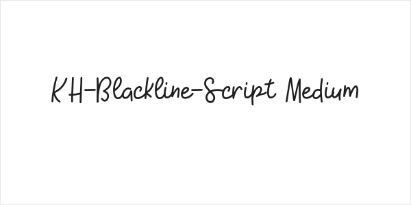 KH-Blackline-Script Medium Logo
