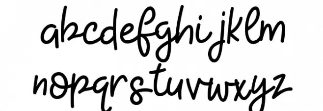 KH-Blackline-Script Medium Fuentes MINÚSCULAS