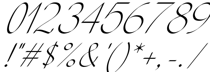 KH Erza Script Italic Font OTHER CHARS
