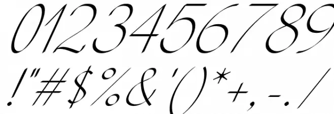 KH Erza Script Italic Font OTHER CHARS