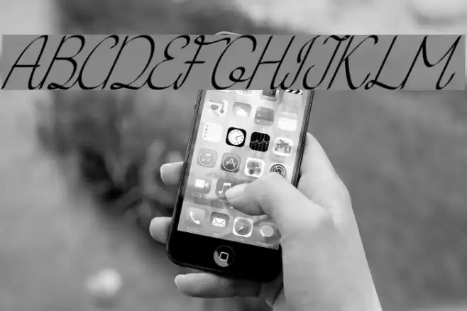 KH Erza Script Italic Font examples