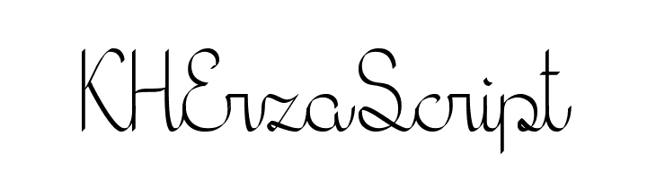 KH Erza Script  नि: शुल्क फ़ॉन्ट्स डाउनलोड
