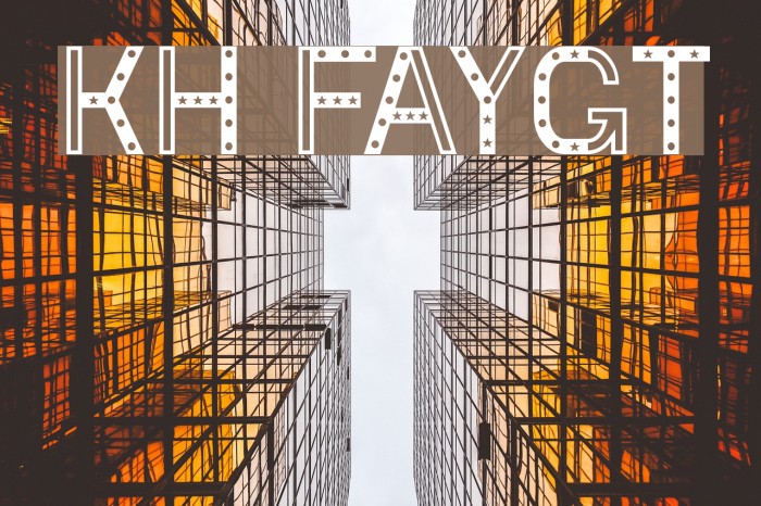 KH Faygt Font examples