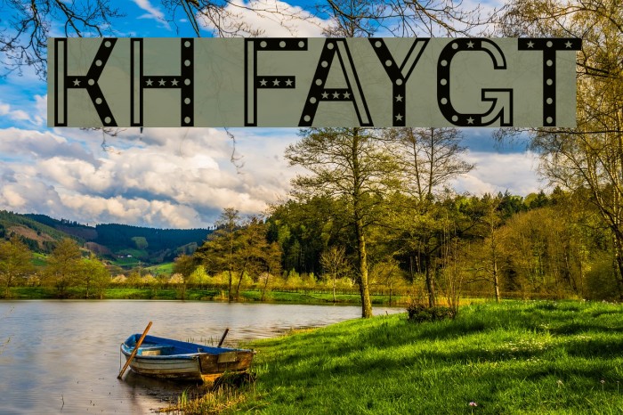 KH Faygt Font examples