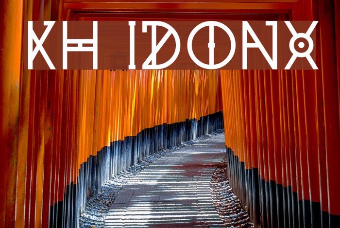 KH Idonx Font examples