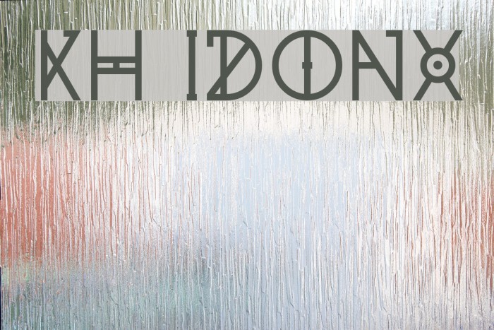 KH Idonx Font examples