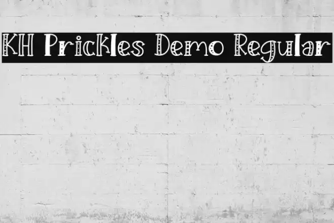 KH Prickles Demo Regular Polices examples