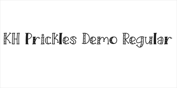 KH Prickles Demo Regular Logo