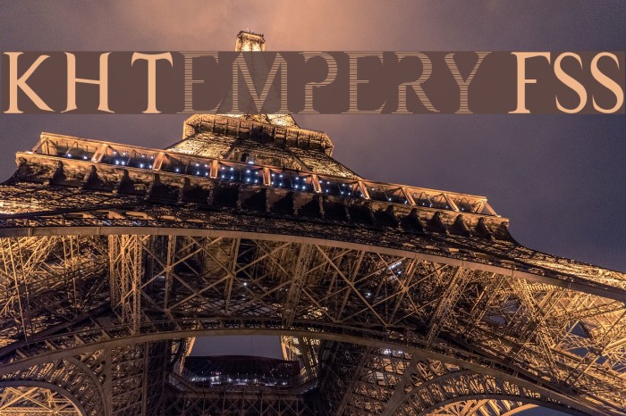 KH Tempery FSS Font examples