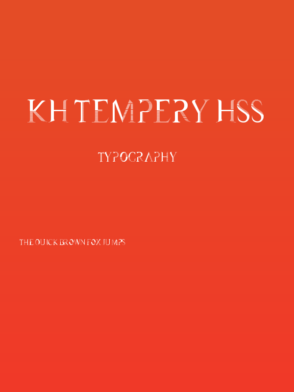 KH Tempery HSS Poster