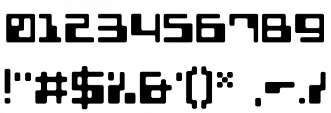 KHData Regular Font OTHER CHARS