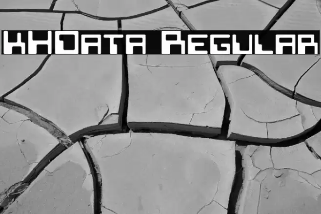 KHData Regular Font examples