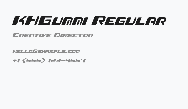 KHGummi Regular Business Card