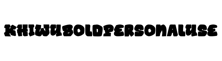 KHIWU Bold  Personal Use  Frei Schriftart Herunterladen