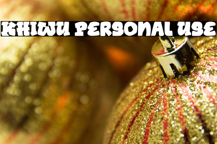 KHIWU Personal Use Example 2