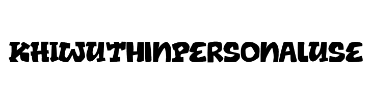KHIWU Thin Personal Use  Frei Schriftart Herunterladen