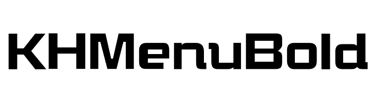 KHMenu Bold  Fuentes Gratis Descargar