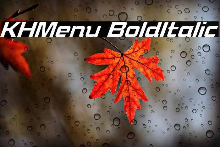 KHMenu BoldItalic Example 3