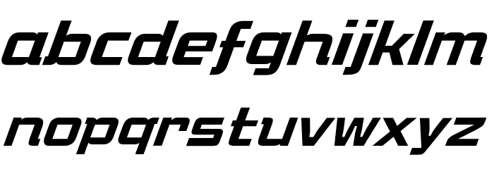 KHMenu BoldItalic Font LOWERCASE